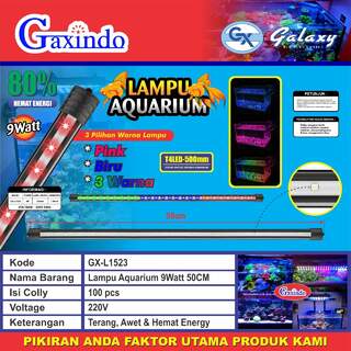 LAMPU AQUARIUM GAXINDO 50CM BIRU